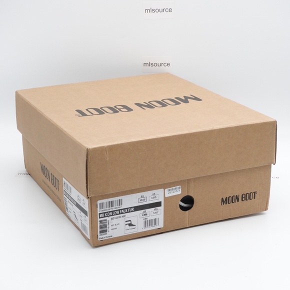 NEW Women's Moon Boot Icon Low Faux Fur Snow Boots Black - Picture 13 of 15